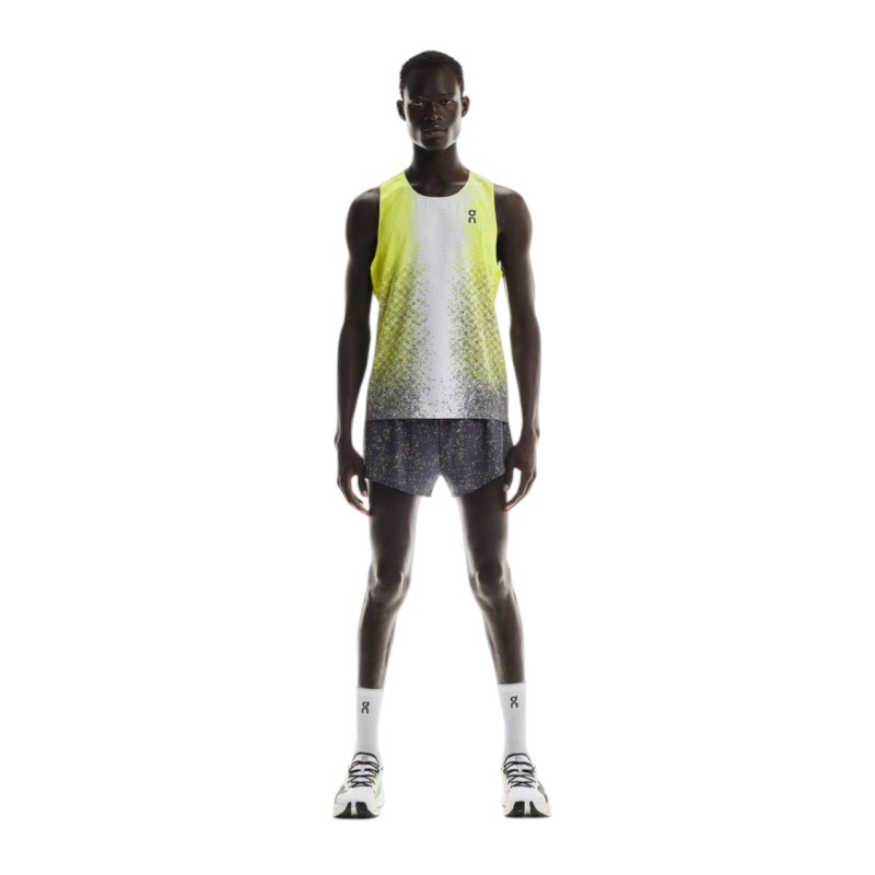 On メッシュシングレット 薄いグレー xs オン　2024北海道マラソン　限定 On Race Singlet オン レースシングレット メンズランニング