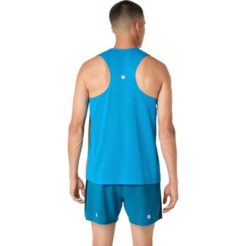 アシックス ロード フェイド シングレット ROAD FADE SINGLET メンズ