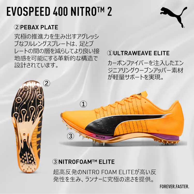 プーマ エヴォスピード 400 ニトロ エリート 2 PUMA evoSPEED