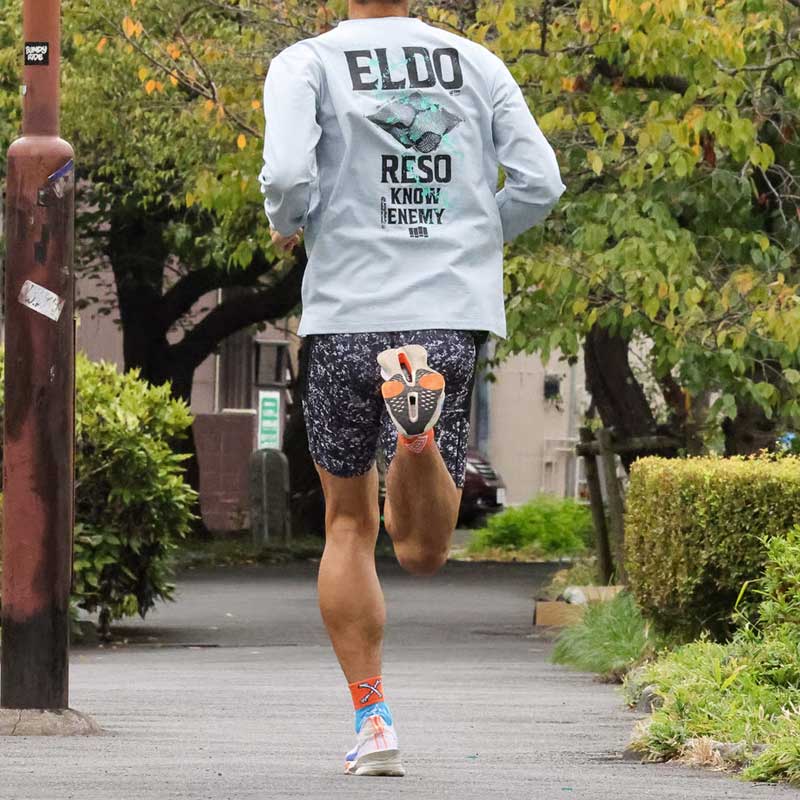 ELDORESO] エルドレッソ Splashes Long Tee スプラッシズ ロングティー