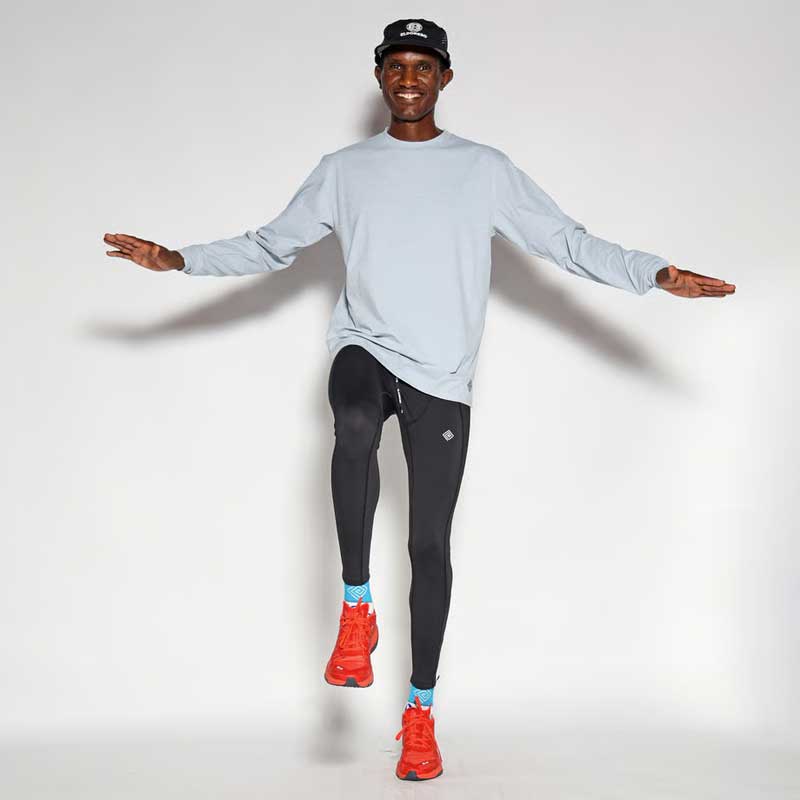 エルドレッソ　セットアップ ELDORESO Splashes Long Tee エルドレッソ ランニング 2025FW