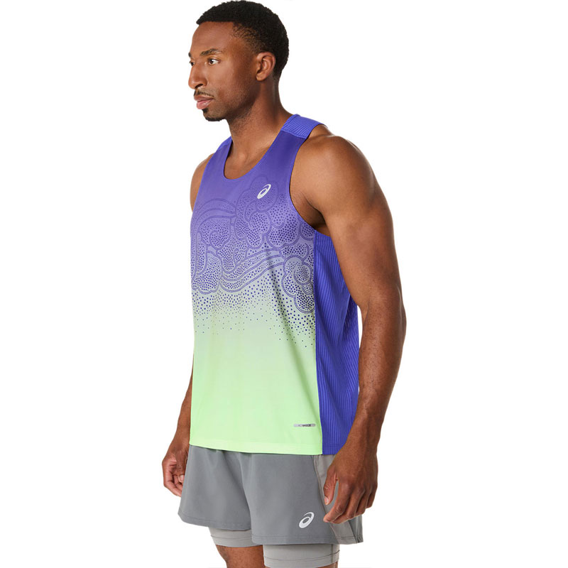 アシックス ロード フェイド シングレット ROAD FADE SINGLET メンズ