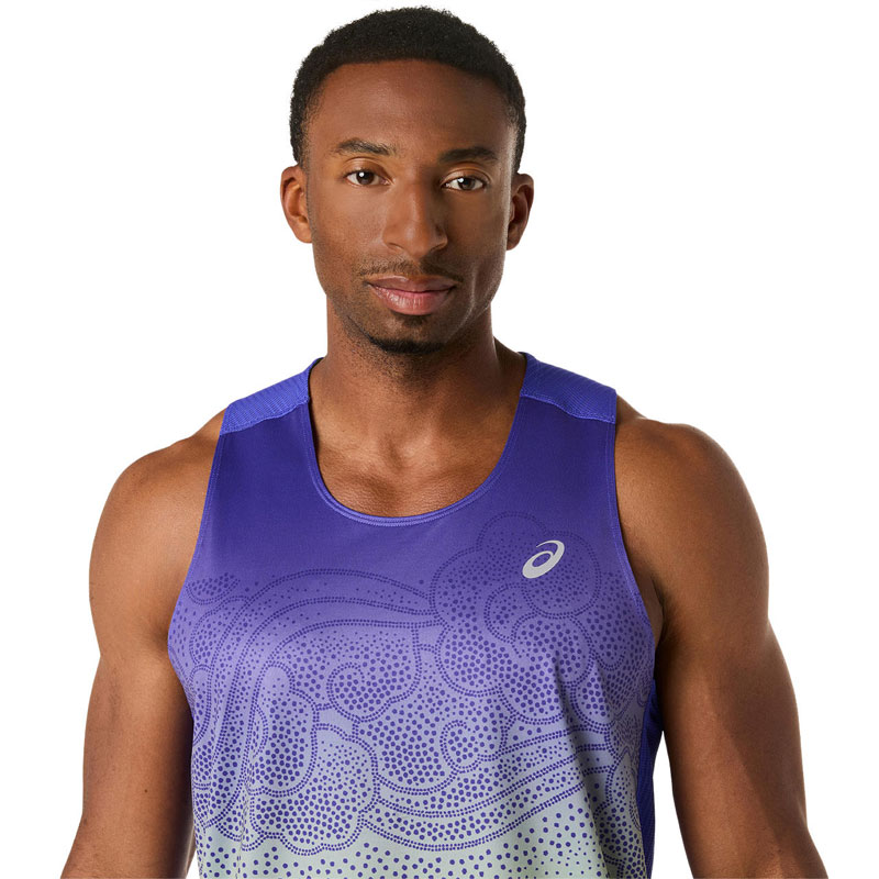 アシックス ロード フェイド シングレット ROAD FADE SINGLET メンズ