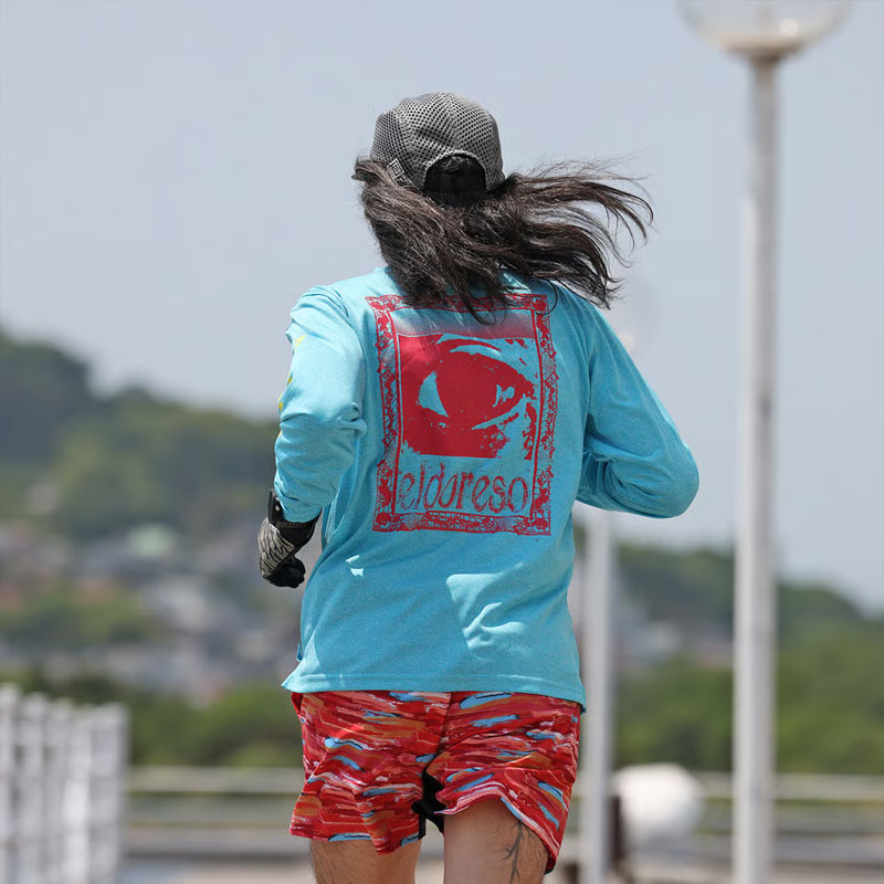 ELDORESO Watching Long Tee ����ɥ�å� ���˥� 2025FW(e1105225blue)