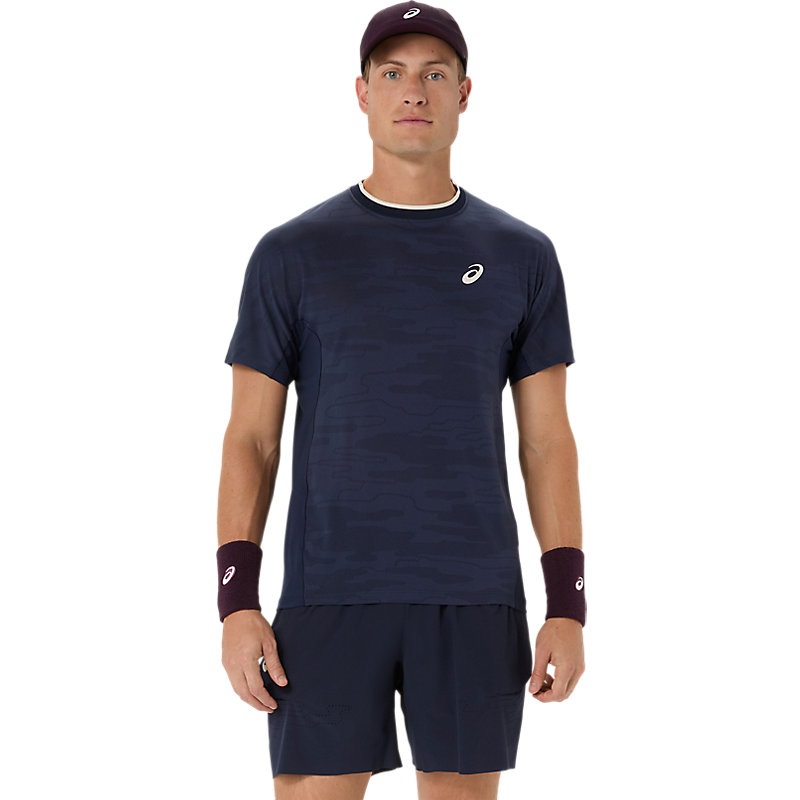 海外サイズ アシックス MATCH JACQUARD TEE ジャカード Tシャツ テニス