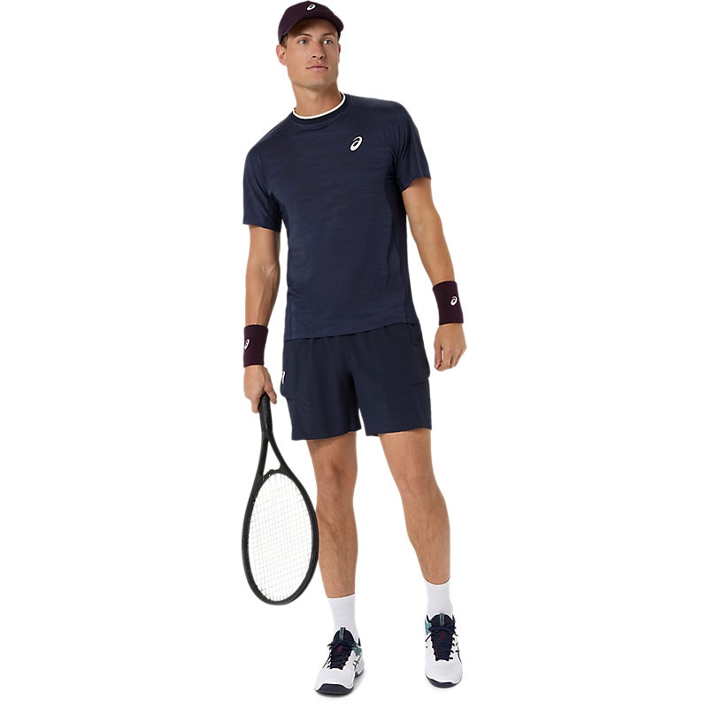 テニスウェア 海外サイズ アシックス MATCH JACQUARD TEE ジャカード Tシャツ テニス