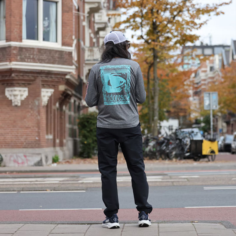 ELDORESO Watching Long Tee ����ɥ�å� ���˥� 2025FW(e1105225gray)