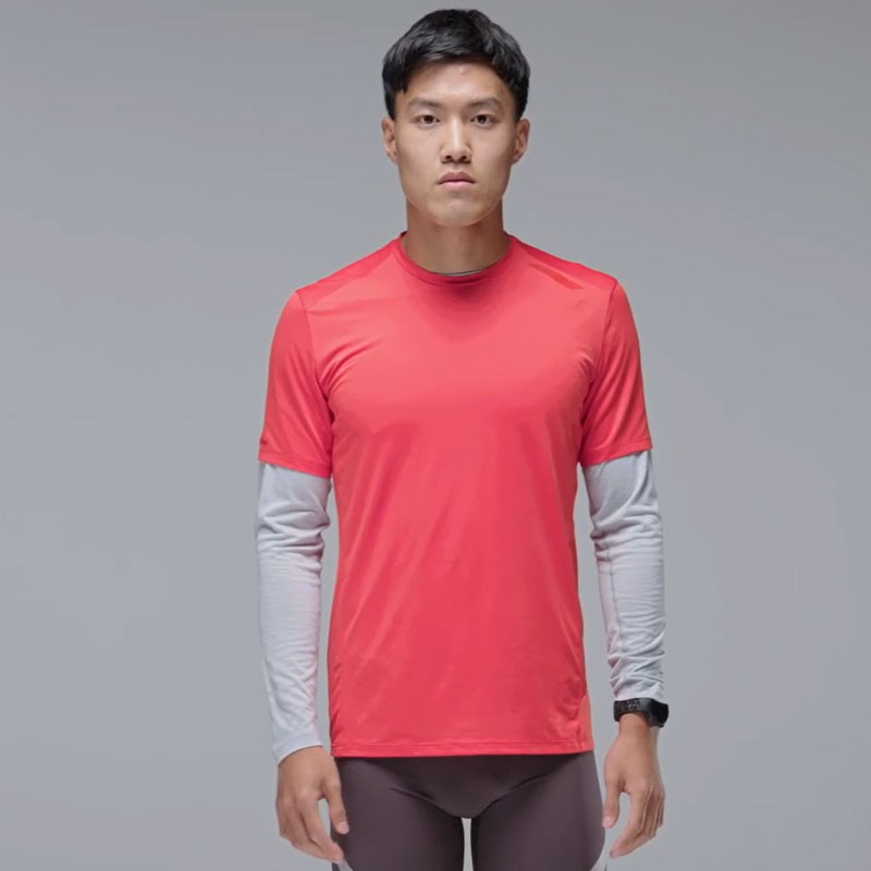 SOAR Running Mens Eco Tech T orange メンズランニングウェア 2025AW