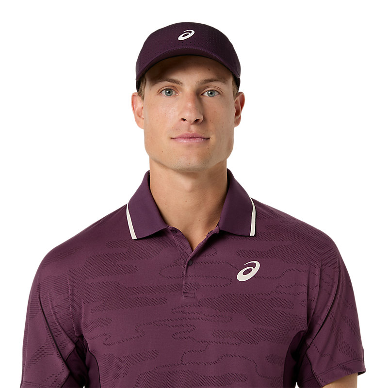 海外サイズ アシックス MATCH JACQUARD POLO ジャカード ポロシャツ