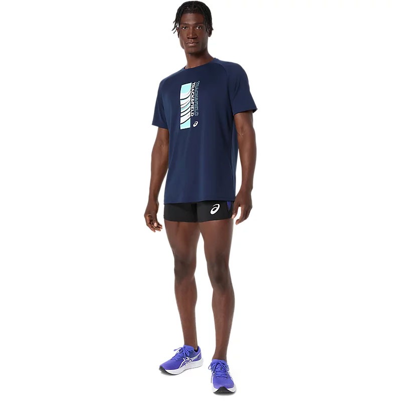 アシックス グラフィック ショートタイツ GRAPHIC SHORT TIGHT メンズ