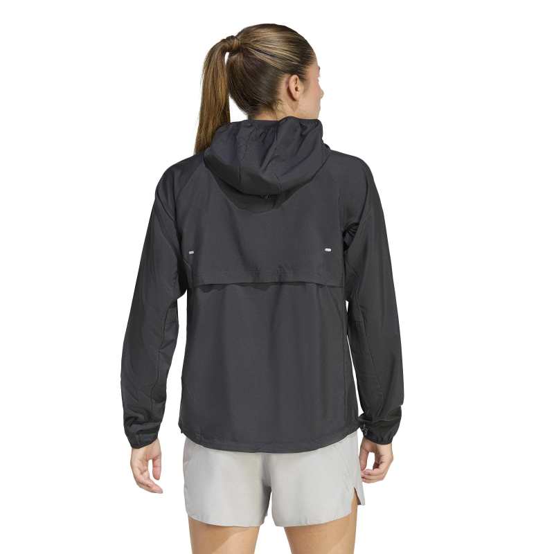 アディダス　レディース　短丈　ナイロンジャケット　Mサイズ アディダス レディース adi365 ジャケット ADIDAS WOMENS Run Ess JKT