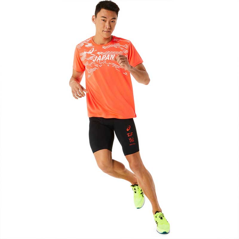 asics ユニフォーム 日本代表 半袖 Lサイズ アシックス 陸上日本代表応援 半袖シャツ REPLICA LOGO SS TOP