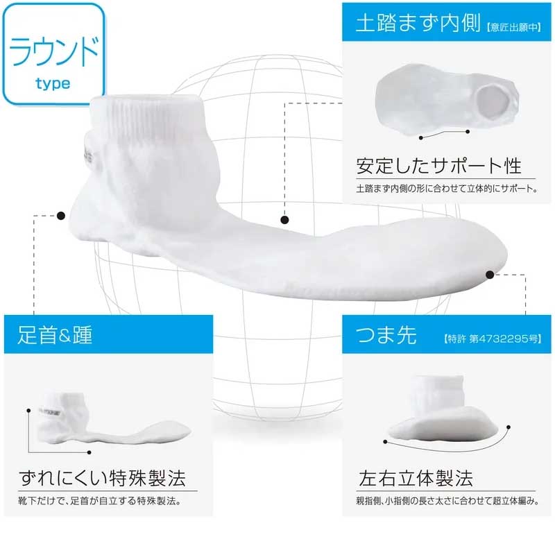 R×L SOCKS RL Type-N/ON アールエルソックス 中長距離専用 陸上