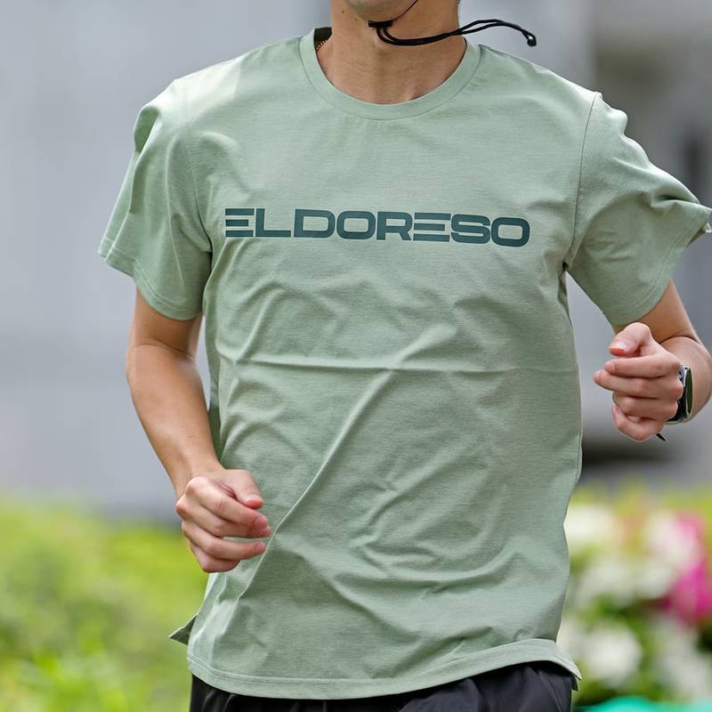 ELDORESO Logo Tee エルドレッソ ランニング 2026SS e1018016 green