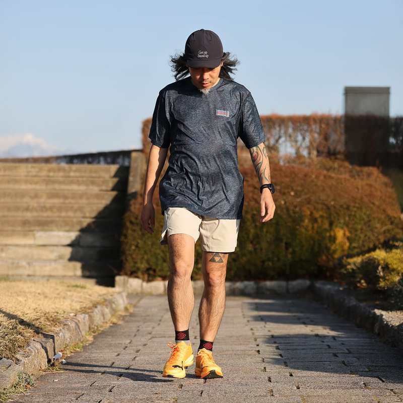 ELDORESO Figure Tee エルドレッソ ランニング 2026SS e1018116 navy