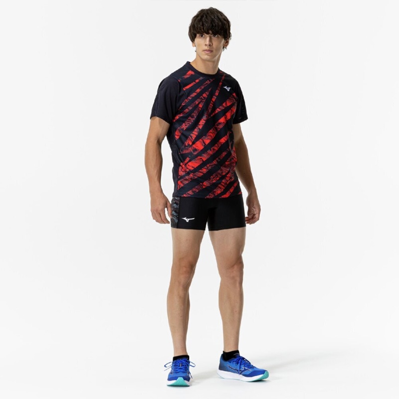 関学　トレーニングウェア(M) MIZUNOローネックアンダーウェア(7分袖)[男性用](31-MZ0305