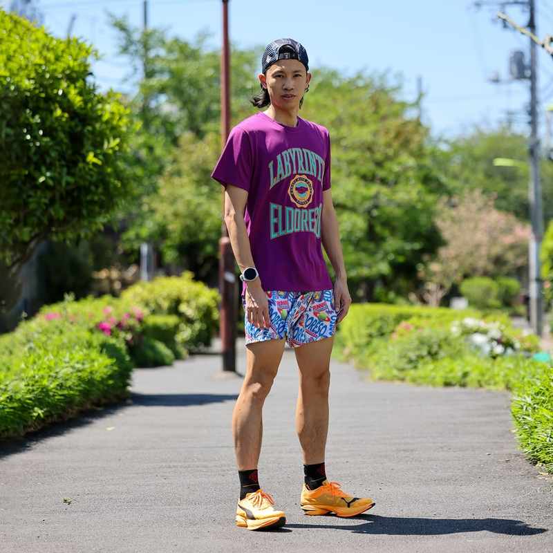 ELDORESO Labyrinth Tee ����ɥ�å� ���˥� 2026SS e1018216 purple (e1018216purple)