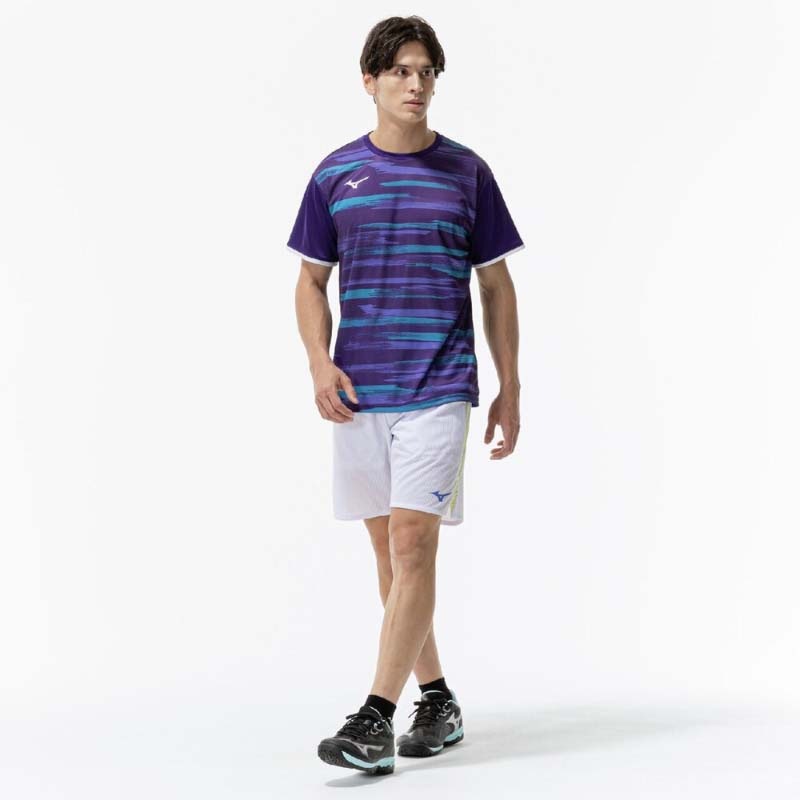 ミズノ ゲームシャツ game shirt ウェア ラケットスポーツ(62jad01367