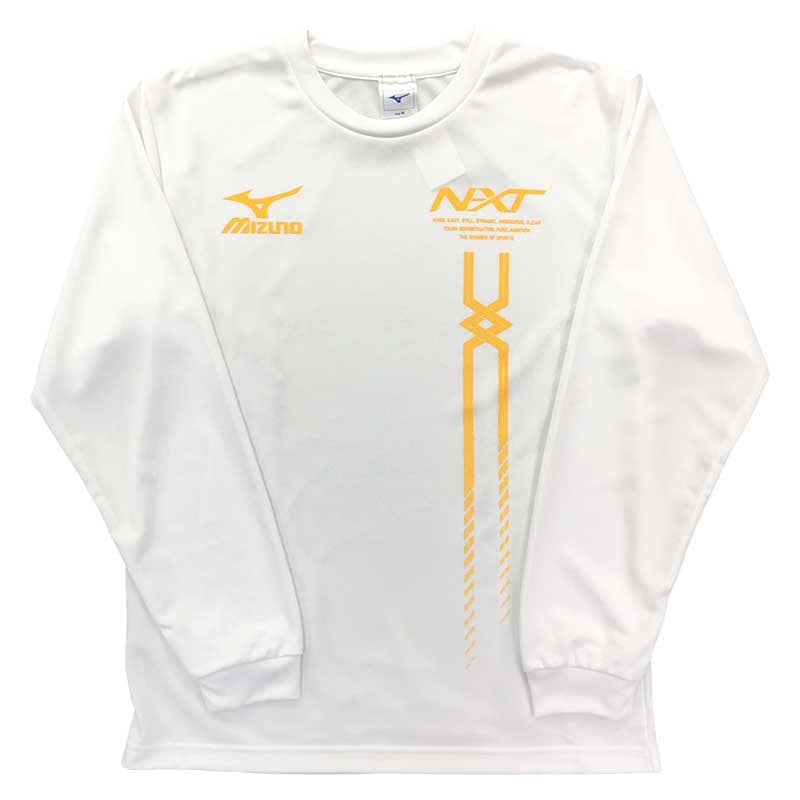 ミズノプロ ロングTシャツ 長袖 肌触り抜群 ミズノ オリジナル長袖Tシャツ NXT斜めロゴ ロンT 陸上