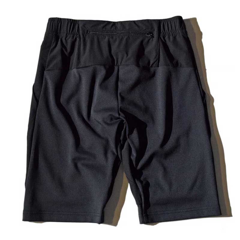 eldoreso & asics ランニングパンツ S 黒 ELDORESO Different before and after Shorts エルドレッソ ランニング