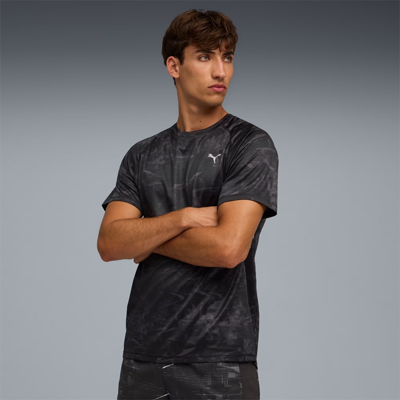 PUMA RUN VELOCITY AOP Tシャツ ヴェロシティ プーマ メンズランニング