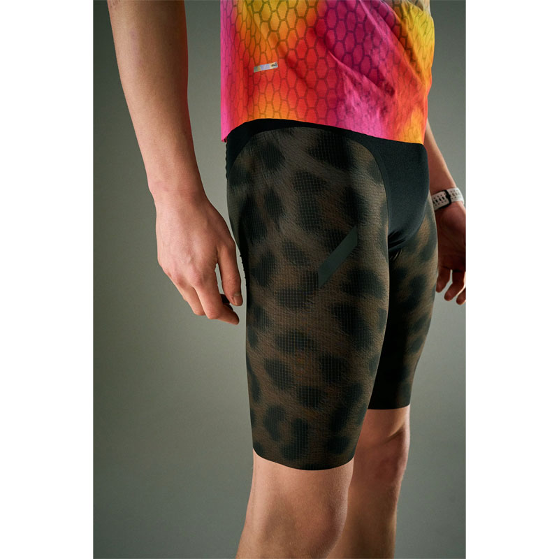 SOAR Running Mens Marathon Speed Shorts LEOPARD PRINT メンズ