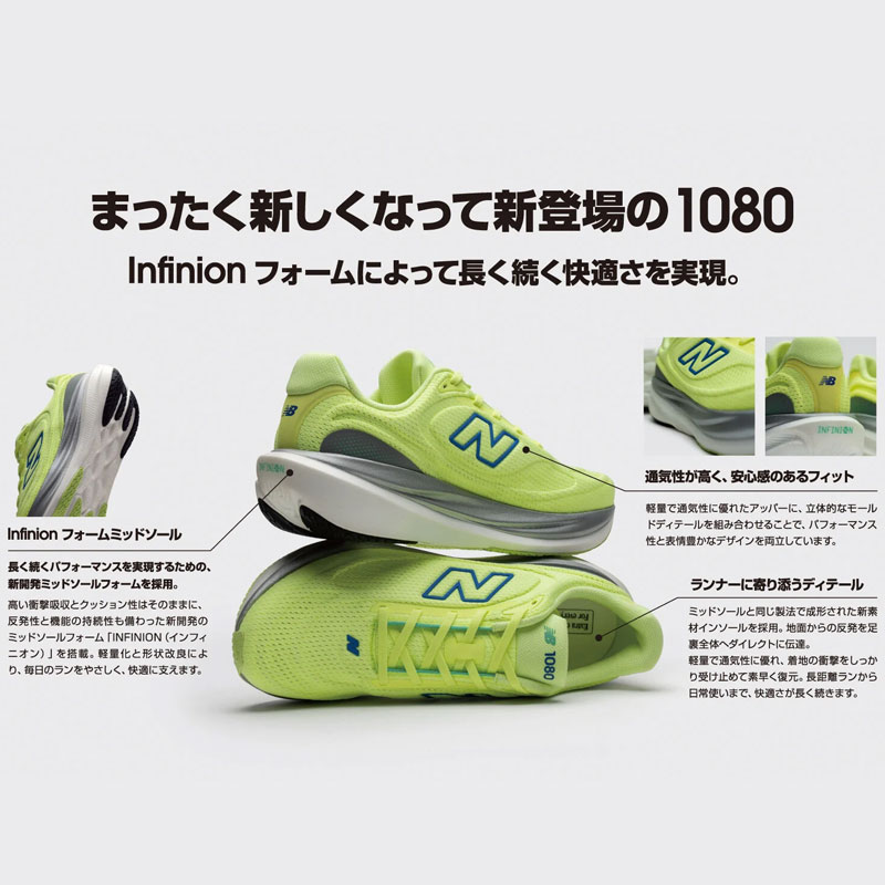 ニューバランス メンズ FRESH FOAM X 1080 V15 M10802HR ランニング