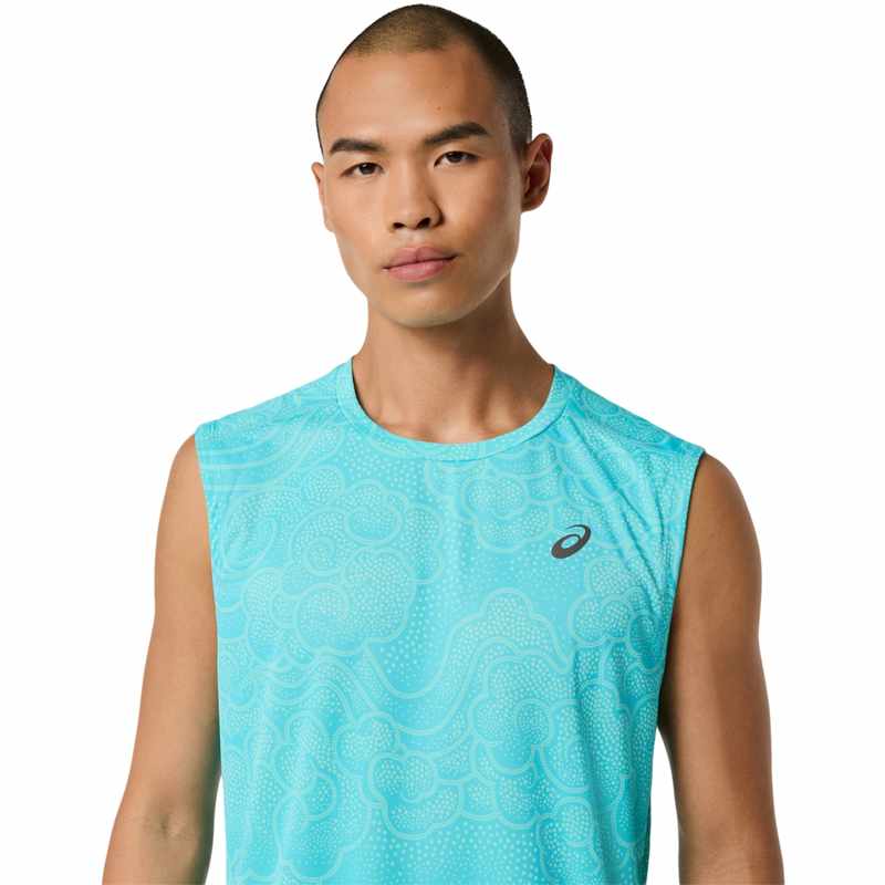 アシックス グラフィック スリーブレストップ GRAPHIC SLEEVELESS TOP