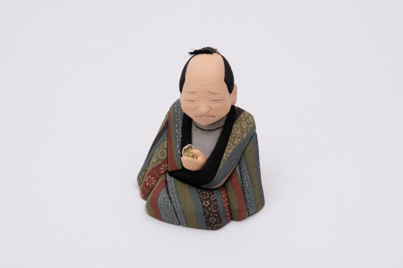 文七元結縞小紋（江戸らくご人形）