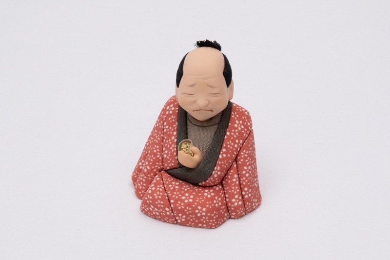 文七元結小梅散し（江戸らくご人形）