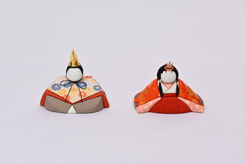 ゆかり親王飾り（錦白）（親王飾り）