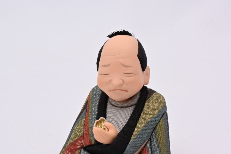 文七元結縞小紋（江戸らくご人形）