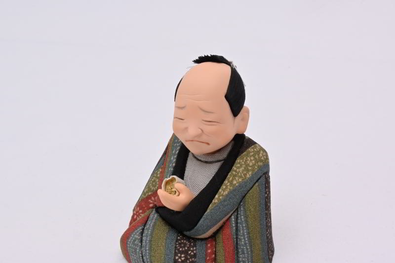 文七元結縞小紋（江戸らくご人形）