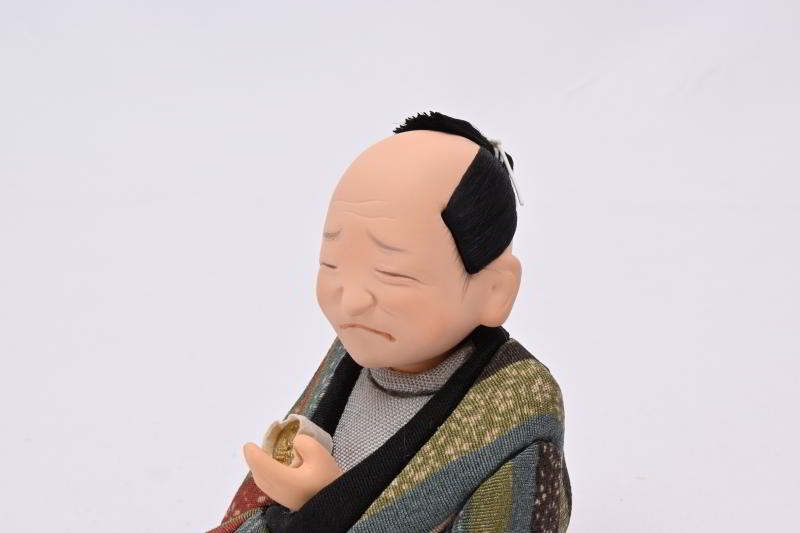 文七元結縞小紋（江戸らくご人形）