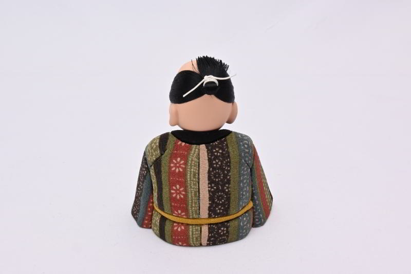 文七元結縞小紋（江戸らくご人形）