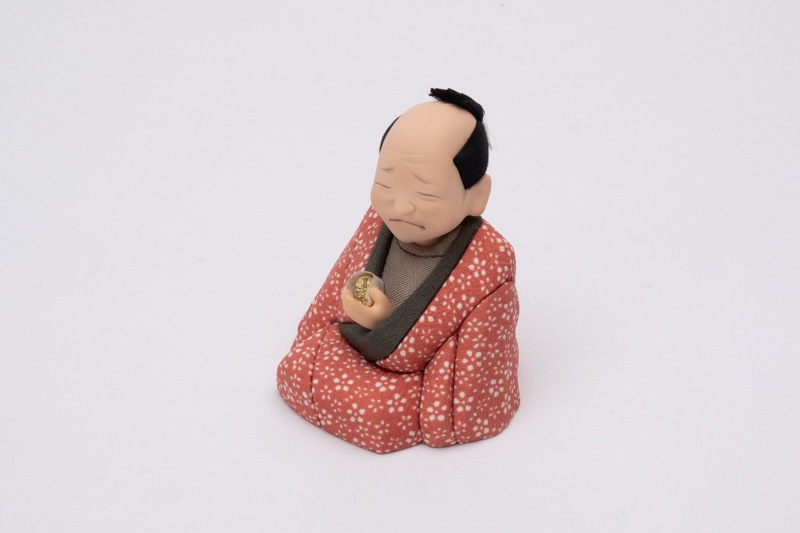 文七元結小梅散し（江戸らくご人形）