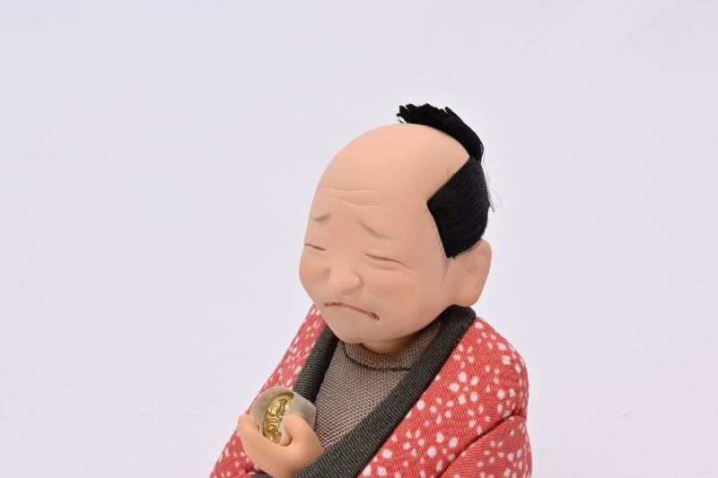 文七元結小梅散し（江戸らくご人形）