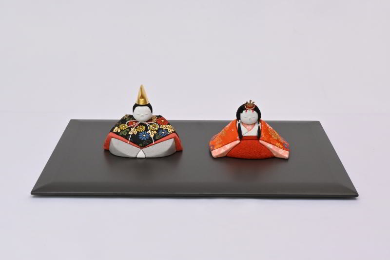 ゆかり親王飾り（錦黒）（親王飾り）