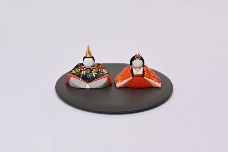 ゆかり親王飾り（錦黒）（親王飾り）