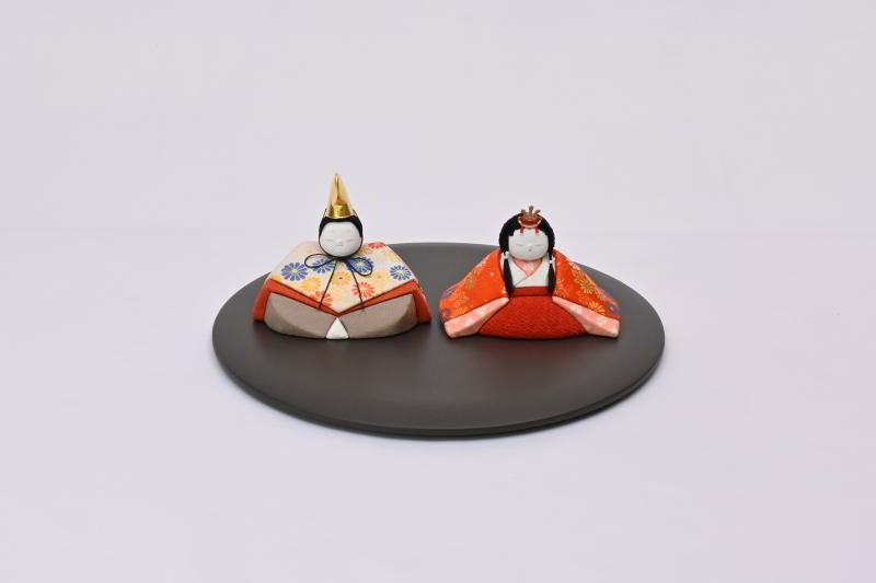 ゆかり親王飾り（錦白）（親王飾り）