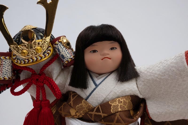 五号金太兜モダンブラウン（正絹）（衣裳着ケース）