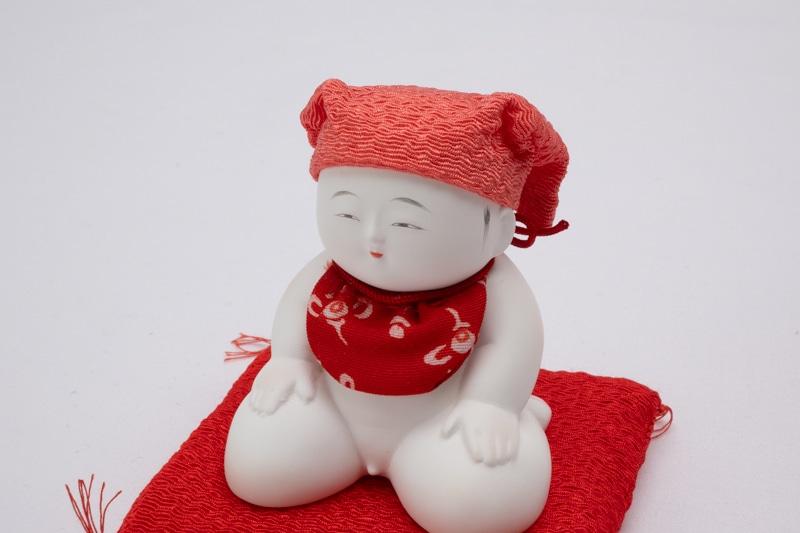 豆御所人形桃色の頭巾 | ちいさな幸せ | ひな人形、五月人形の幸一光