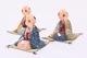 江戸らくご人形「あくび指南」鉄紺（あくび指南）