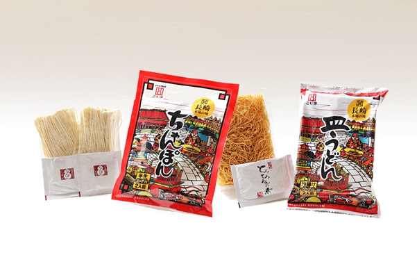 送料込みでお得！ちゃんぽん、皿うどんスープ付各５袋（各10食）※北海道・沖縄は別途1320円かかります