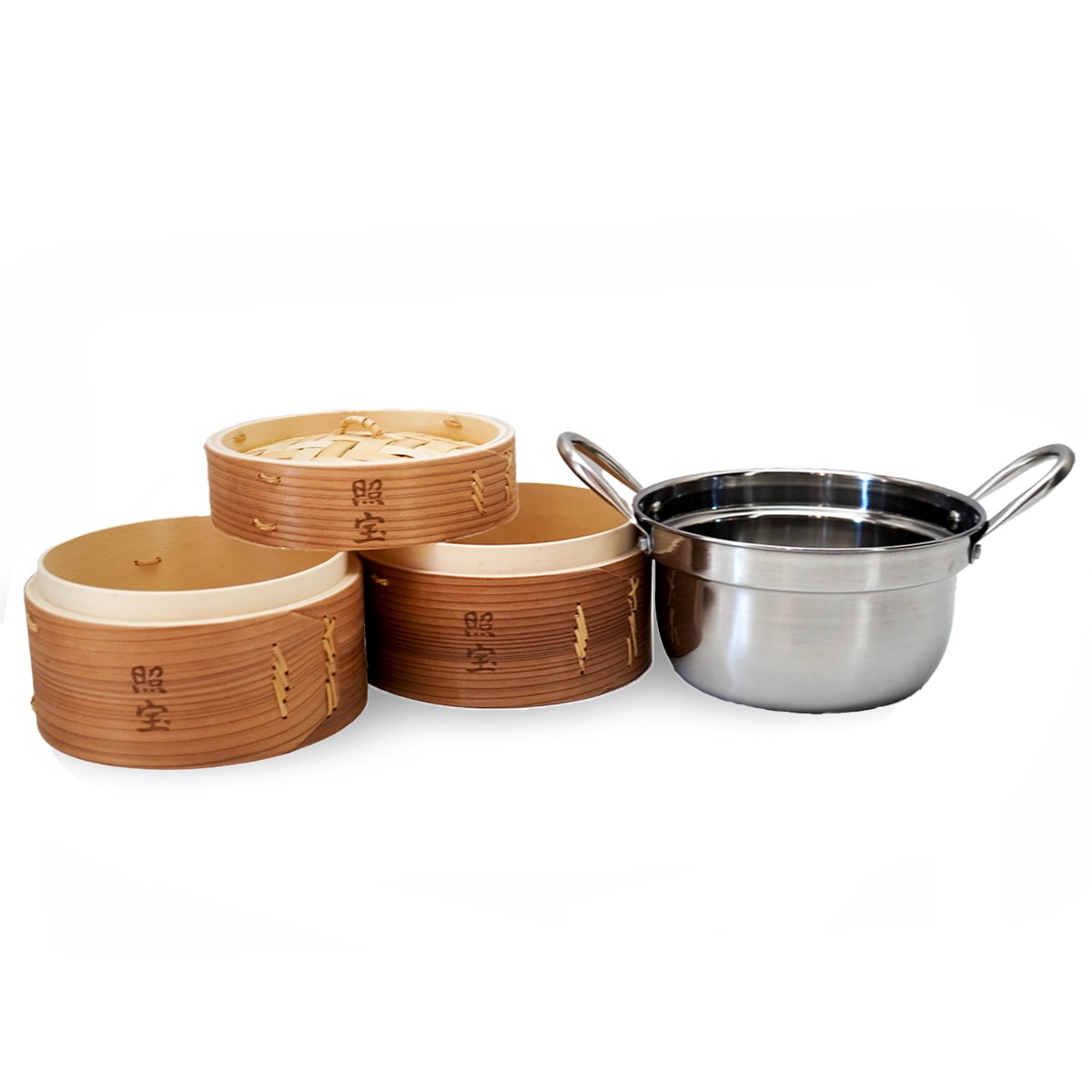 照宝 鍋付き蒸篭(せいろ)18㎝ IH対応｜ふかひれ姿煮と中華食材・中華