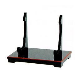 【日本製】写真立台 黒塗面朱 幅33cm×奥行24cm×高さ26cm 