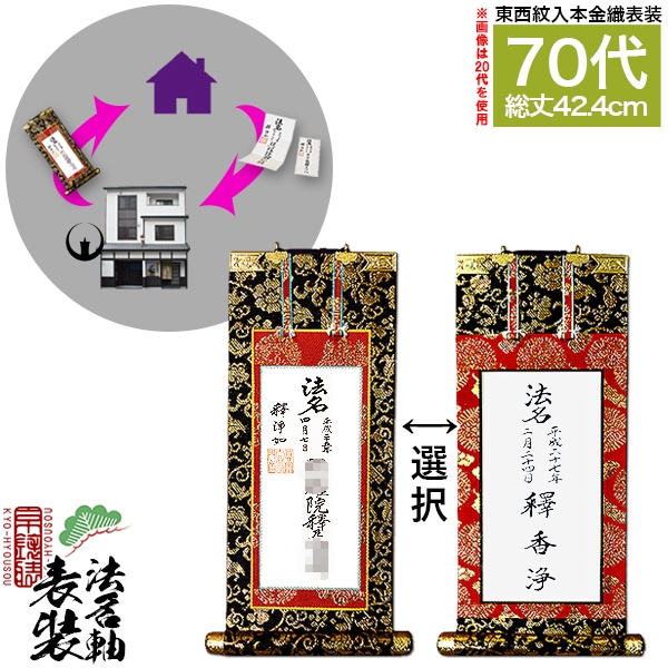 家庭用仏具,仏壇用 掛軸（ご本尊/脇軸/法名軸など）,[京表装] 仏壇用