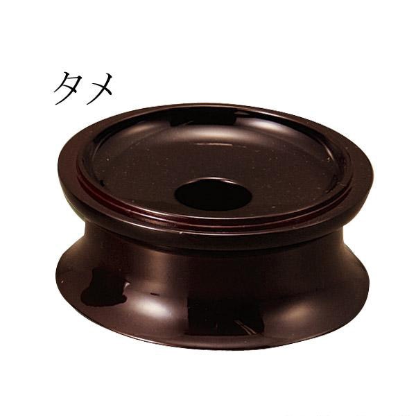 【日本製】丸りん台 タメ 2.5寸 (奥行7.5cm×幅7.5cm×高さ3.3cm) 