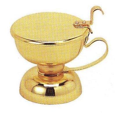 【蝋燭用品】 芯切つぼ(しんきりつぼ) 真鍮製本金メッキ芯切壷 芯切壺 和ローソク 和ろうそく 和蝋燭 仏具 