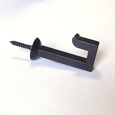 【幕用品】コ字金具(コの字金具) 黒 二重折釘 大々 【寺院 仏具 販売 幕用金具 幕金具 五色幕 本堂幕 紫幕 幔幕 垂れ幕 向拝幕 イベント用品】 